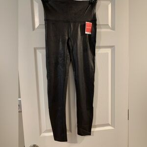 SPANX Shiny Black Leggings